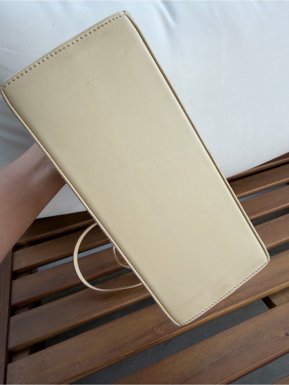 Salvatore Ferragamo Gancini Cream Leather Top Handle Crossbody Bag - Picture 10 of 15